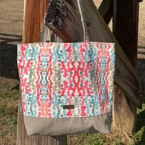 Stylish Multicolor Geometric Tote